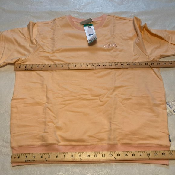 Fila Long Sleeve Crew Neck Sweatshirt with Pockets Orange XL Extra Large… - Picture 4 of 8